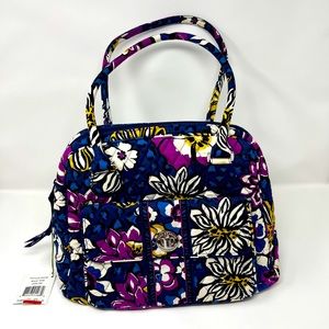 New with tags! Vera Bradley Turn Lock Satchel Purse African Violet
